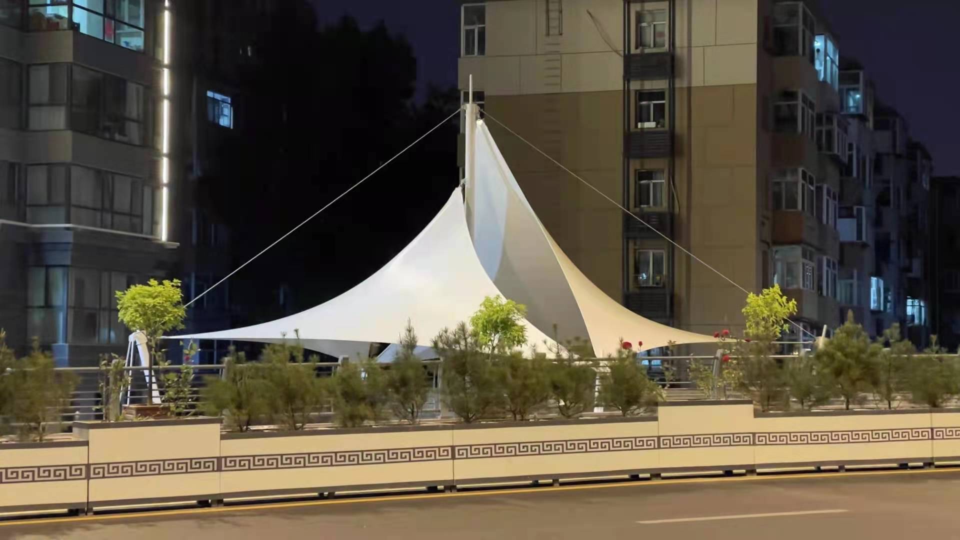 景觀膜結構——雙飛燕！