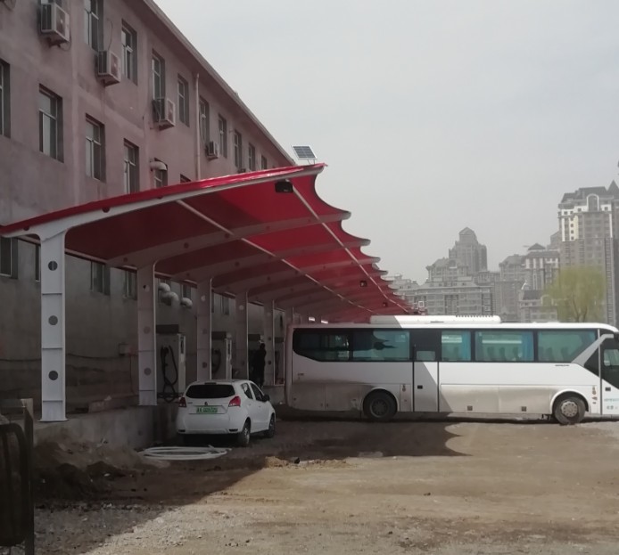 新能源充電站膜結(jié)構(gòu)車棚
